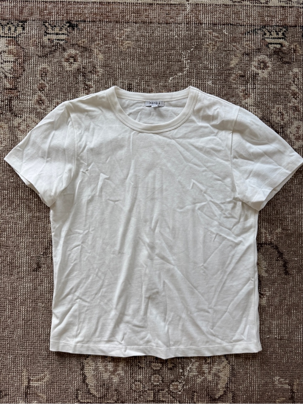 pistola White Short Sleeve Crewneck Tee